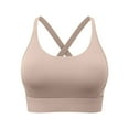 thumbnail image 1 of Agkizg Plus Size Crisscross Back Yoga Sports Bra,Solid Color Quickly-Dry Bra,Breathable Bra for Running Gym Workout Active Wear (Women's or Women's Plus), 1 of 4