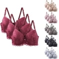 thumbnail image 1 of Agkizg Plus Size Underwire Push Up Bra Breathable Soft Comfortable Bra Full Coverages Support Everyday Wear Bralette,3-Pack (Women's or Women's Plus), 1 of 4