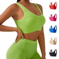 thumbnail image 1 of Agkizg Plus Size Wireless Sports Bra,Shock Absorbing Racerback Bra,Solid Color Push Up Back Beauty Gym Workout Active Wear (Women's or Women's Plus), 1 of 2