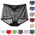 thumbnail image 1 of Agkizg Plus Size Womens Panties,Breathable Underwear for Women Solid Color Underwear High Waisted Lace Tight and Breathable Underwear Panties, 1 of 3