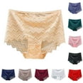 thumbnail image 1 of Agkizg Plus Size Womens Panties,Breathable Underwear for Women Solid Color Underwear High Waisted Lace Tight and Breathable Underwear Panties, 1 of 4