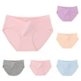 thumbnail image 1 of Agkizg Plus Size Womens Panties,Breathable Underwear for Women's Large Size Solid Low-waisted Cottons Maternity Underwear, 1 of 2