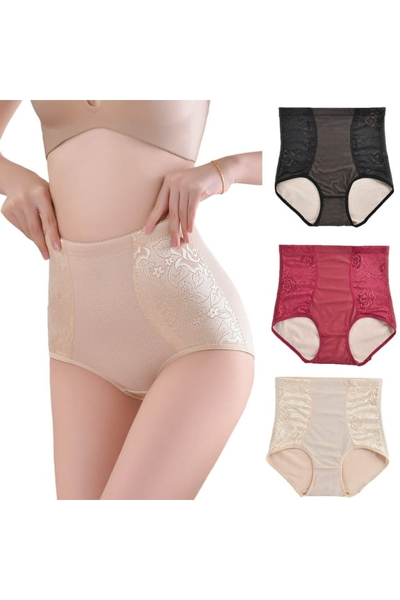 Plus Size Womens Panties,Breathable Underwear for Women's Postpartum Waist Shaping and Hip Lifting Body Shaping Underwear