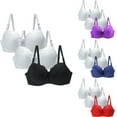 thumbnail image 1 of Agkizg Lace Seamless Push Up Bra Sports Style Breathable Soft Layering Tank Top Active Wear Bralette,3-Pack (Women's or Women's Plus), 1 of 3