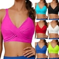 thumbnail image 1 of Agkizg Stylish Slim Fitting Bikini Top,Elegant Vacation Swim Top with Built-in Bra Pads,Adjustable Straps Bathing Suits Top (Women's), 1 of 6
