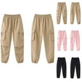 thumbnail image 1 of Agkizg Summer Girl's Casual Pants,Kids Sweatpants,Children's Clothing Boys' Pants Children's Work Pants Medium To Large Children's and Girls' Emergency Pants, 1 of 4
