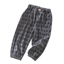 Agkizg Summer Toddler Baby Boys Casual Pants,Kids Sweatpants,Children's Printed Sport Casual Side Pockets Corduroy Sweatpants