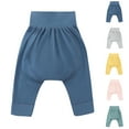 thumbnail image 1 of Agkizg Summer Toddler Baby Girl's Casual Pants,Children's Thin Solid Color High Waist and Belly Protection Buttocks Pants Sleeping Pants Casual Elastic Waist Pants, 1 of 3