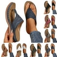 thumbnail image 1 of Agkizg Summer Women Sandals Flip Flops Thick Soles Slide Sandals with Arch Support Casual Slippers Beach Sandals Comfortable Shoes Green, Size 9, 1 of 6