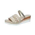 thumbnail image 1 of Agkizg Summer Women Sandals Thick Soles Slide Sandals Casual Slippers Open Toe Beach Sandals Comfortable Shoes White, Size 7, 1 of 5
