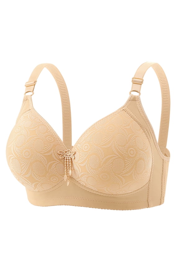 Thin Wireless Push Up Bra Breathable Lightweights Fabric Soft Comfortable Light Support Everyday Wear Bralette (Women's or Women's Plus)