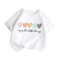 thumbnail image 1 of Agkizg Toddler Baby Boys and Girls Summer Tops,Short Sleeve T-shirt for Kids,Shirts for Kids Short Sleeve Graphic T-Shirt Round Neck Crop Top for 3-14 Years Girls and Boy T-Shirt Tee, 1 of 6