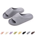 thumbnail image 1 of Agkizg Unisex Bathroom Slippers, Women Mens Shower Shoes, Unisex Couple Slide Sandals All Season Lightweight Thick Soft Sole Quickly Dry Indoor Outdoor Bathroom Slippers, 1 of 7