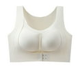 thumbnail image 1 of Agkizg Wireless Thin Strap Back Closure Bra,Solid Color Lifting Push Up,Side Smoothing Breathable Stretchy All Day Casual Wear Bra (Women's or Women's Plus), 1 of 4