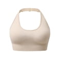thumbnail image 1 of Agkizg Women's Sports Bra Halters Neck Adjustable Straps Low Back Racerback Yoga Crop Top, 1 of 5