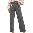 thumbnail image 1 of Agkizg Women's Winter Fleece Lined Pants,Women's Pants Winter Casual Straight Leg Elastic Waist Corduroy With Pockets Warm Comfortable Daily Wear Pants For Cold Days, 1 of 4