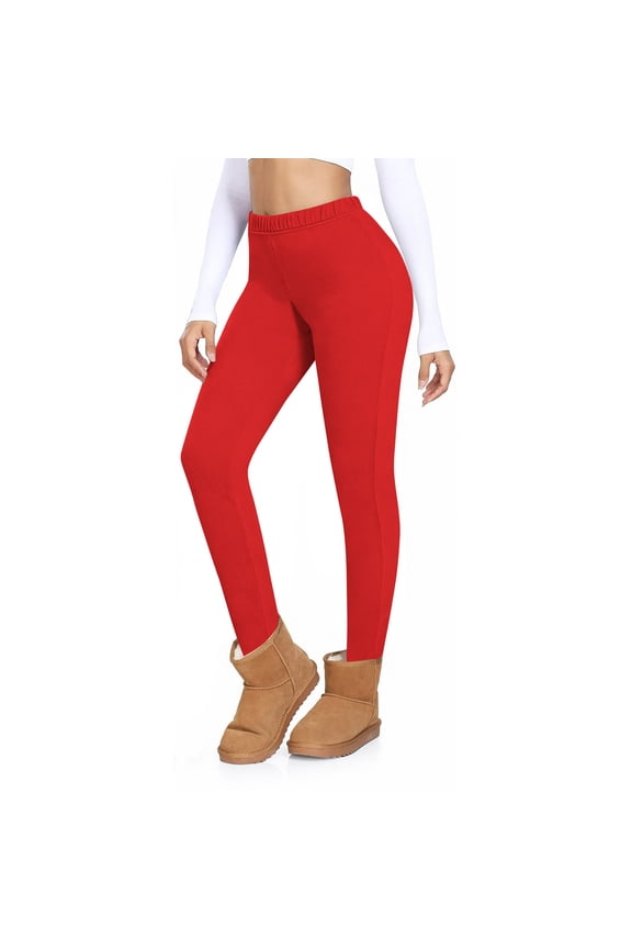 Women's Winter Fleece Lined Pants,Women's Pants Winter German Fleece Warm Loungewear Leggings Fitted Thermal Long Johns Ankle-Length Casual Base Layer Pants