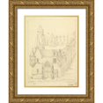 thumbnail image 1 of Aglaüs Bouvenne 19x24 Gold Ornate Framed and Double Matted Museum Art Print Titled - Hotel De Sens (1870), 1 of 4