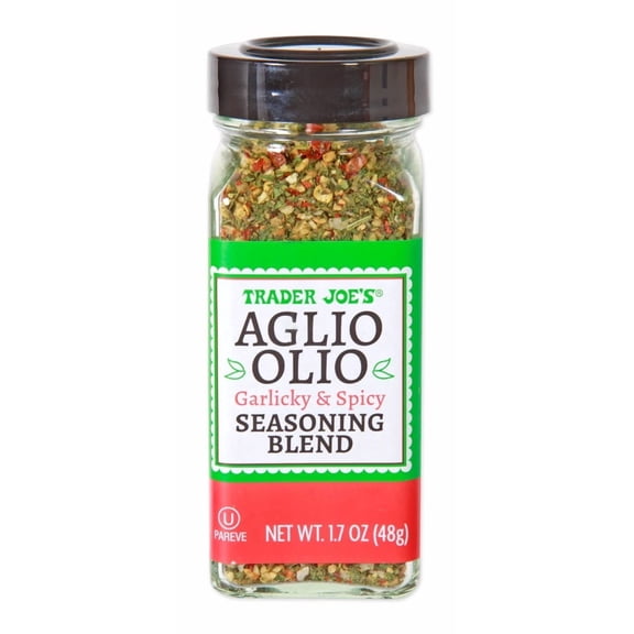 Aglio Olio Garlicky & Spicy Seasoning Blend, Trader Joes 1.7 oz (48g) - Pack of 1