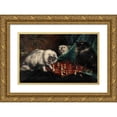 thumbnail image 1 of Agnes Augusta Talboys 18x13 Gold Ornate Wood Frame and Double Matted Museum Art Print Titled - Checkmate, 1 of 4