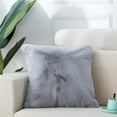 thumbnail image 1 of Agnes Luxury Chinchilla Faux Fur Pillow (20 In. x 20 In.), 1 of 5