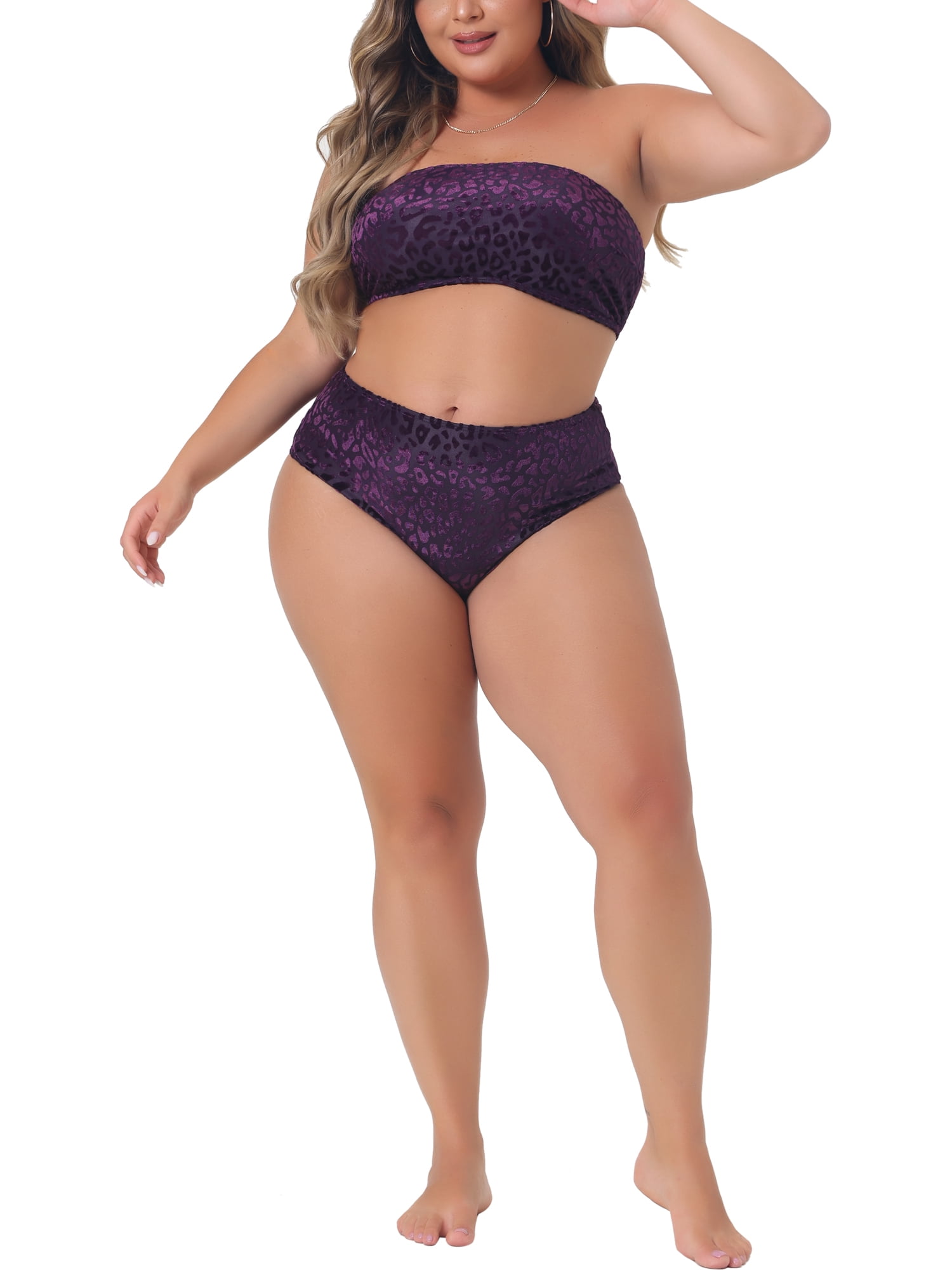 velvet bandeau bikini
