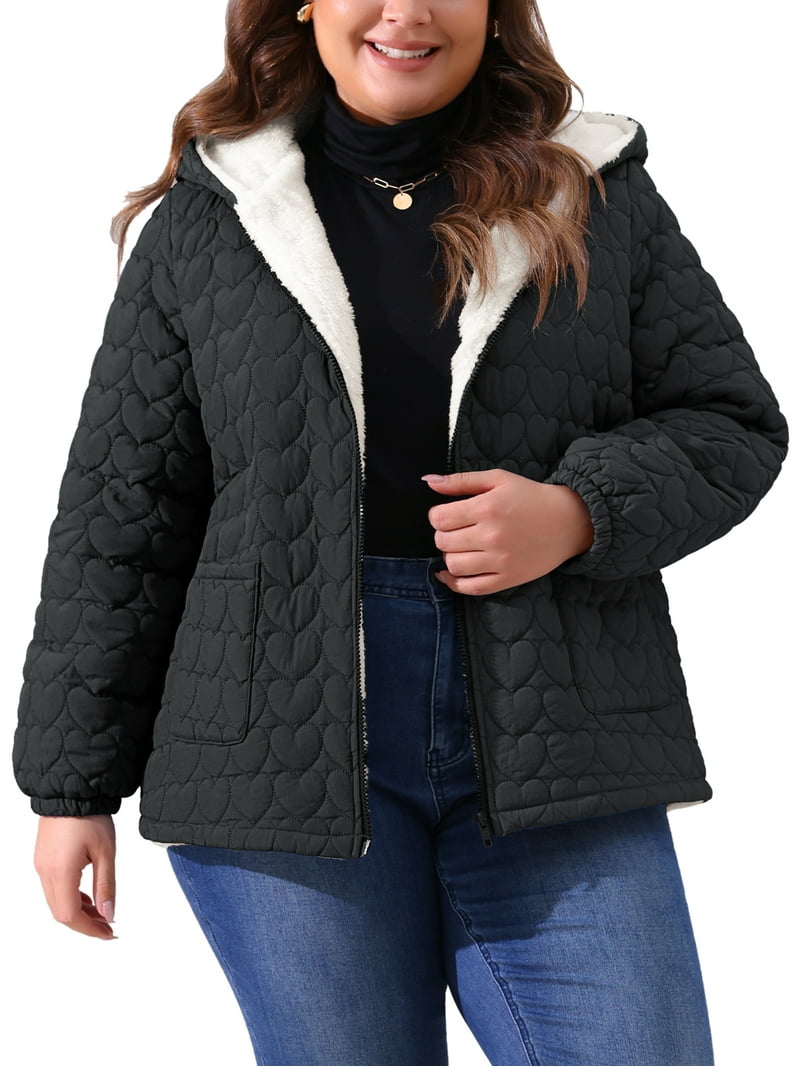 Agnes Orinda Plus Size Coat for Women Lightweight Puffer Jacket