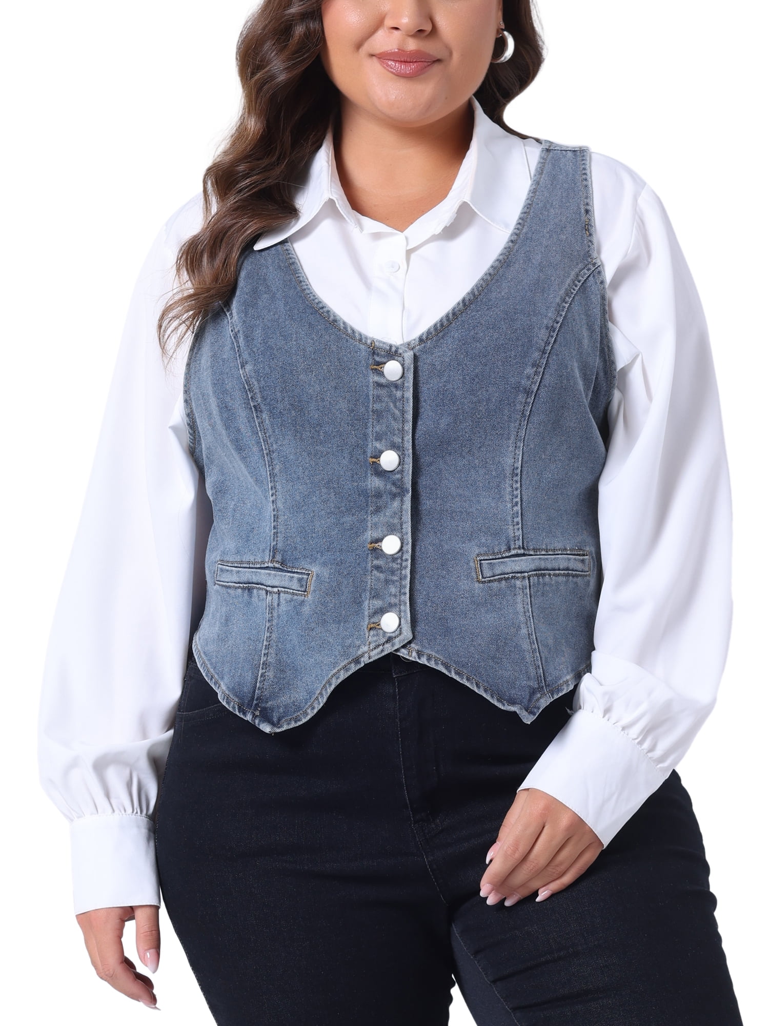Agnes Orinda Cargo Vest Agnes Orinda Plus Size Jackets For