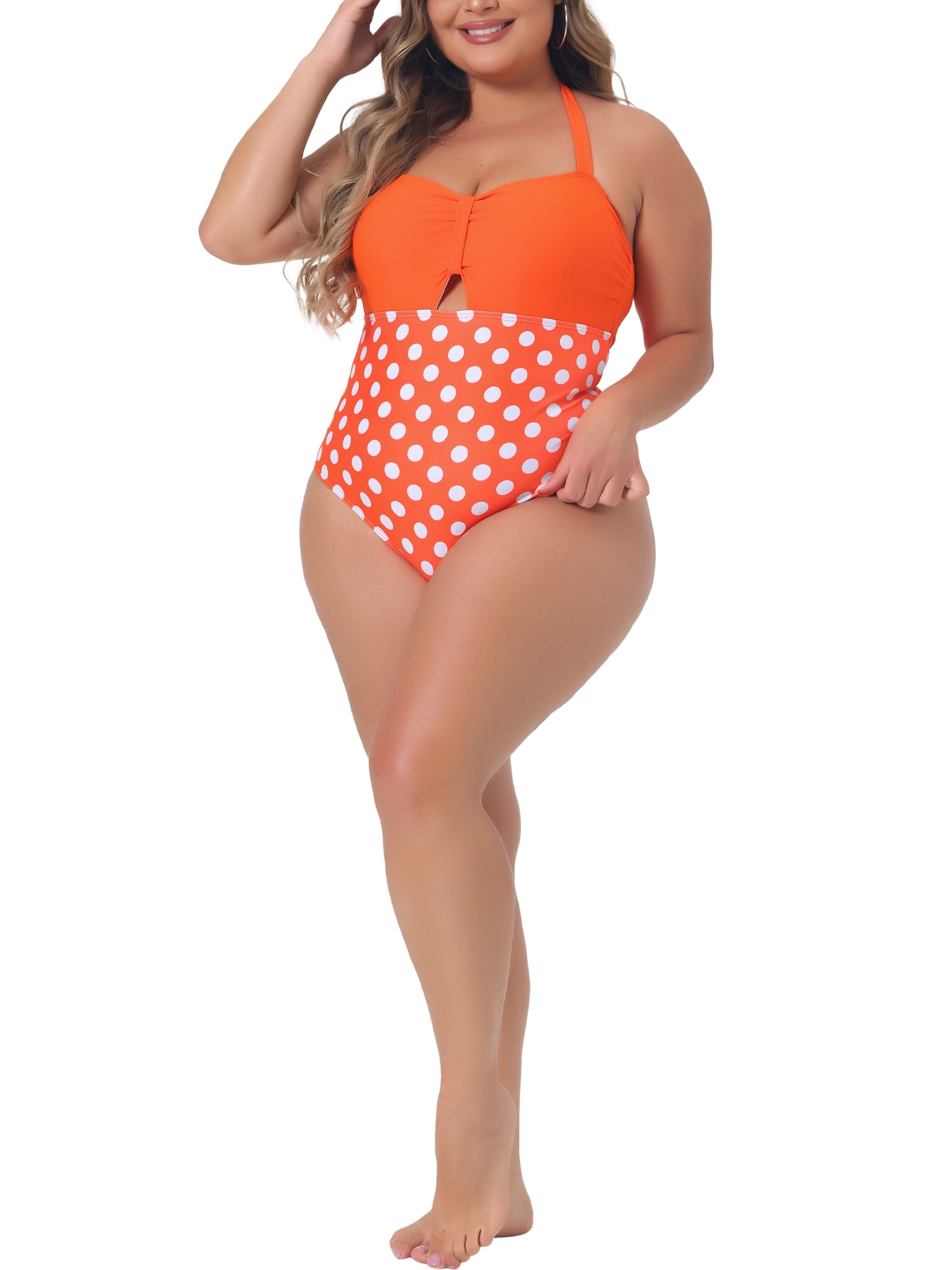walmart plus size swim tops