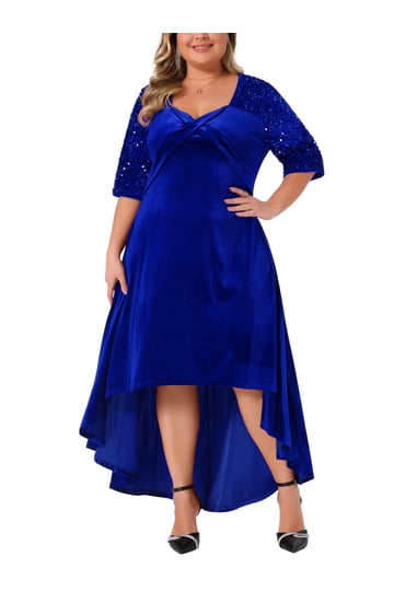 Royal Blue Plus Size Dresses for Women