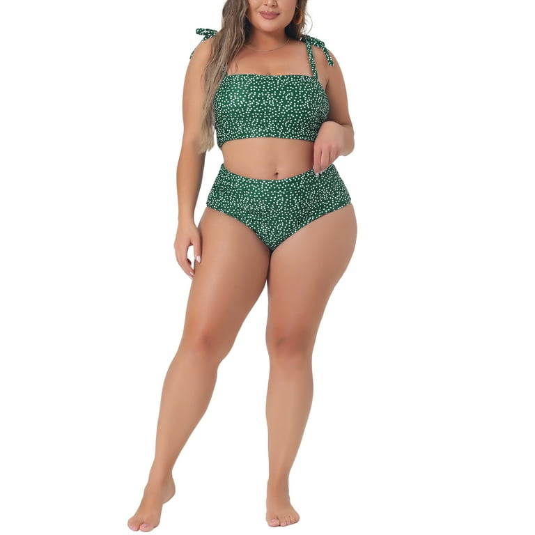 High waisted bikini set plus size outlet
