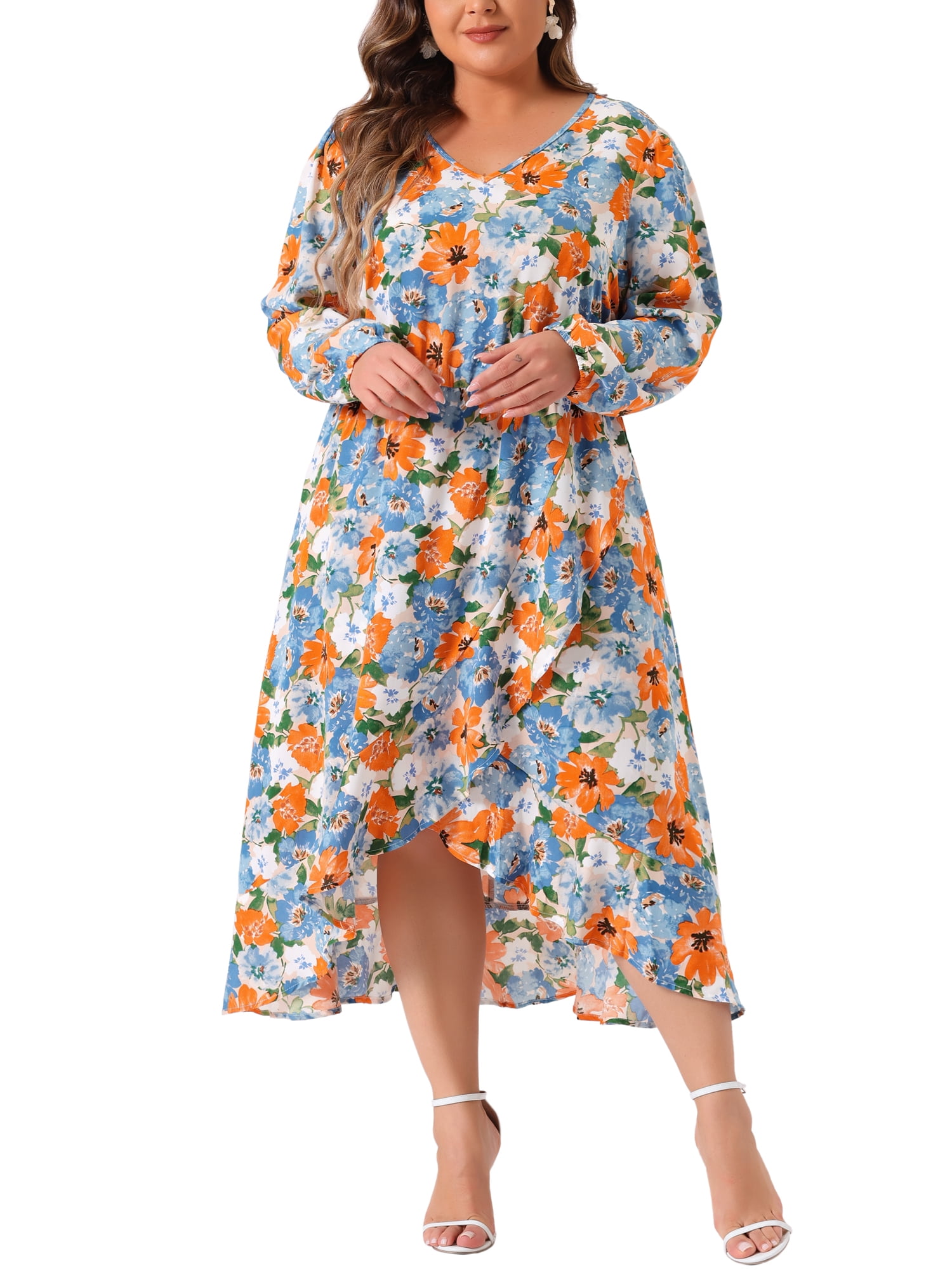 Plus Size Floral Dress main image 0