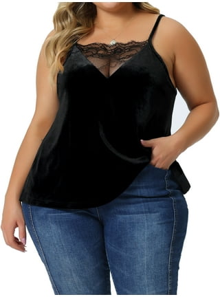 トップス TORNADO MART FEMME velour camisole Women's Seamless Triple Criss-Cross Front Cami Tank Top