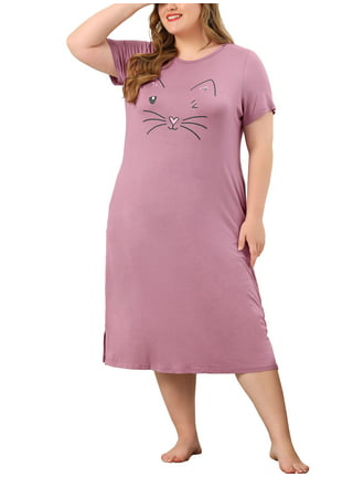 Womens Plus Size Nightshirts & Gowns in Womens Plus Pajamas