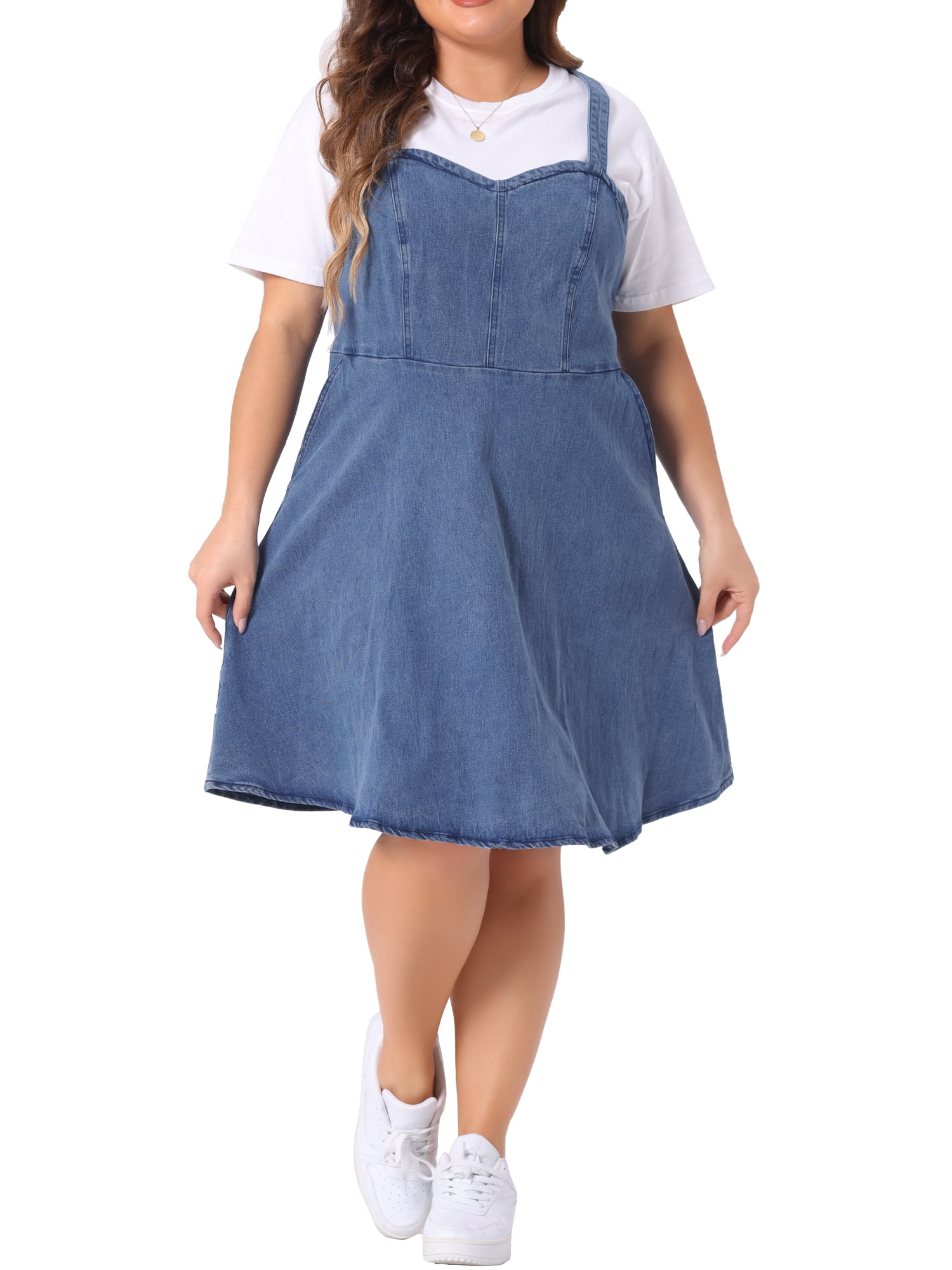 Agnes Denim Overall Dress
