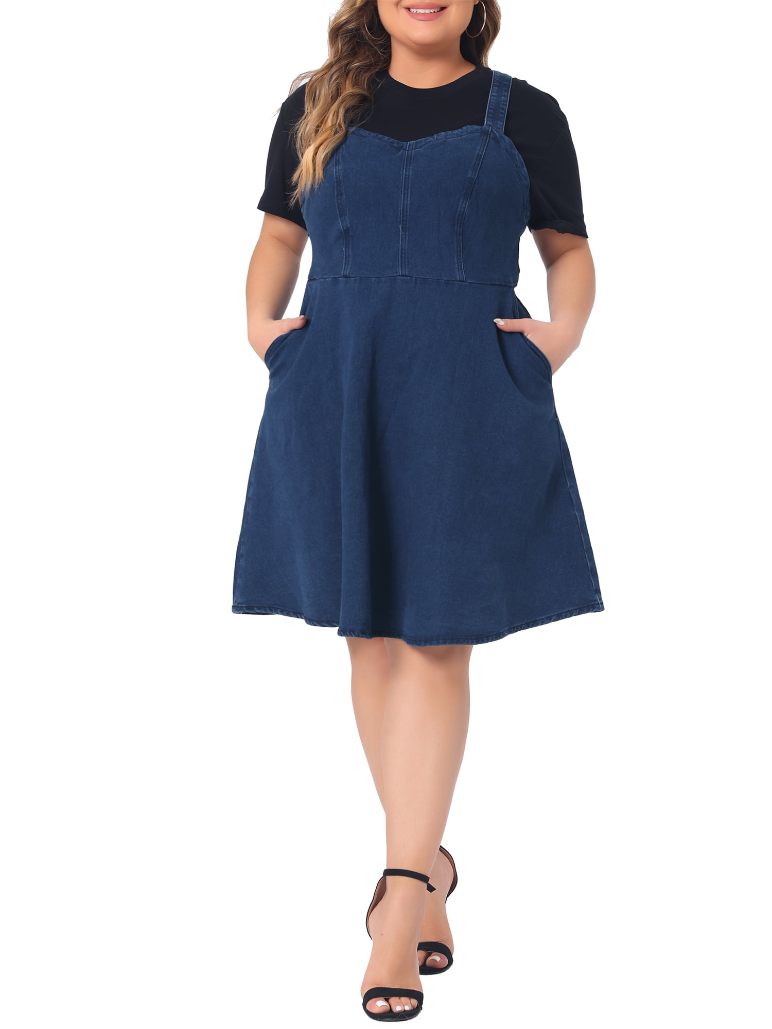 Agnes Denim Overall Dress (Online Exclusive) main image 1