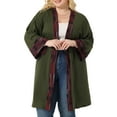thumbnail image 1 of Agnes Orinda Women's Plus Size Fall Kimono Boho Open Front Midi Cardigan, 1 of 5