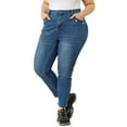 thumbnail image 1 of Agnes Orinda Women's Plus Size Mid Rise Stretchy Skinny Jeans Legging, 1 of 6