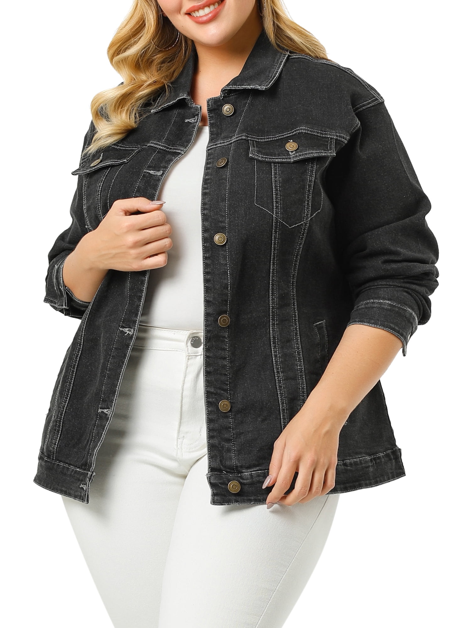 Denim shrug plus size hotsell