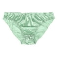 thumbnail image 1 of Agnes Orinda Women's Plus Size Satin Brief Mid-Rise Hipster Stretchy Underwear, 1 of 6