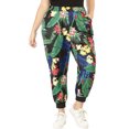 thumbnail image 1 of Agnes Orinda Women's Plus Size Tropical Floral Elastic Waist Jogger Casual Pants, 1 of 7