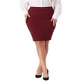 thumbnail image 1 of Agnes Orinda Women's Plus Size for High Waist Stretch Work Bodycon Pencil Skirt, 1 of 5