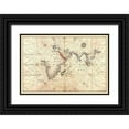 thumbnail image 1 of Agnese, Battista 14x11 Black Ornate Wood Framed with Double Matting Museum Art Print Titled - Portolan Map of Africa, the Indian Ocean and the Indian Subcontinent, 1 of 4