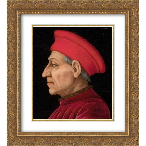 Agnolo Bronzino 2x Matted 20x24 Gold Ornate Framed Art Print 'Cosimo de' Medici'