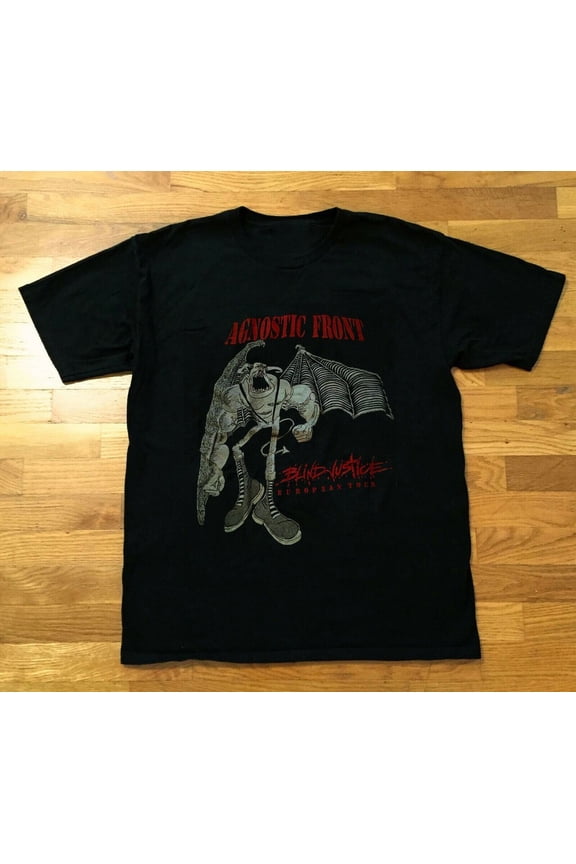 Agnostic Front 1991 Tour Black Men S-234XL T-shirt E510
