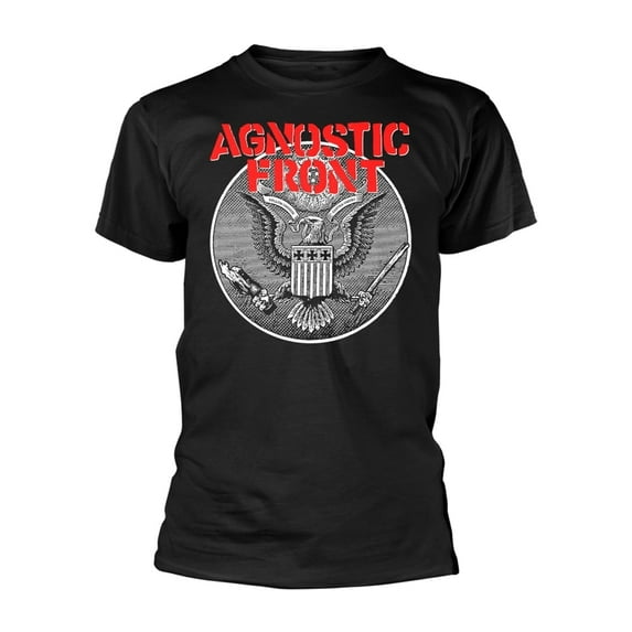 Agnostic Front T Shirt Against All Eagle Band Logo new Official Mens Black