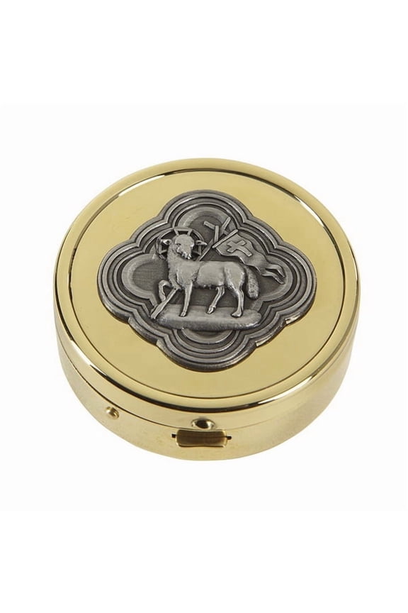 Christian Brands Agnus Dei Pyx 24kt Gold Plated