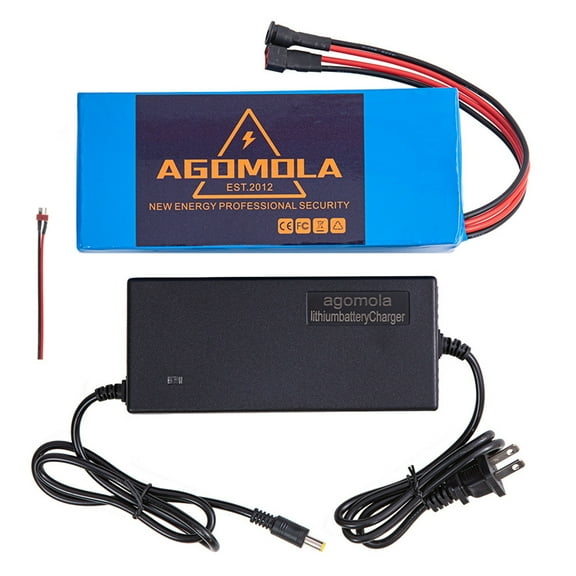 Agomola Lithium-ion 48V Vehicle Battery, Top Post for Electric Bikes and Motors