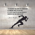 thumbnail image 1 of Agony Of A Marathon To Someone Running Motivation Quote Wall Sticker Art Decal for Girls Boys Room Bedroom Gym Studio Garage House Fun Home Decor Stickers Wall Art Vinyl Decoration Size (10x10 inch), 1 of 3