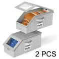 thumbnail image 1 of Agoplee  2 Pack Stackable Hat Box Holder for Baseball Hats & Caps, Holds up to 28 Caps, Grey, 1 of 7